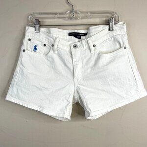 Ralph Lauren Coastal Prep Surf Girl Denim Shorts Womens 29 White Beach Vacation